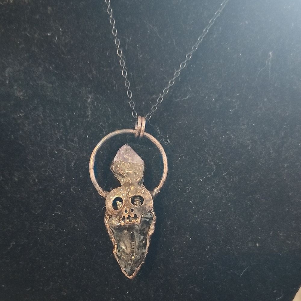 Handcrafted Amethyst Requiem Necklace